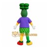 Green Purple Broccoli Vegetable Mascot Costume Green Purple Broccoli Vegetable Mascot Costume