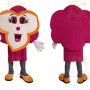 Magenta Orange White Flower Mascot Costume