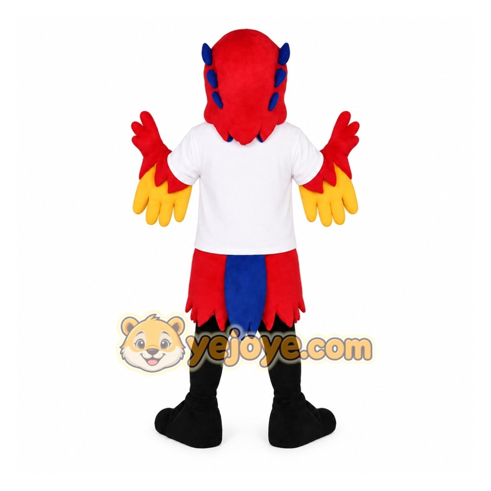 Red Yellow Blue Eagle Mascot Costume Red Yellow Blue Eagle Mascot Costume