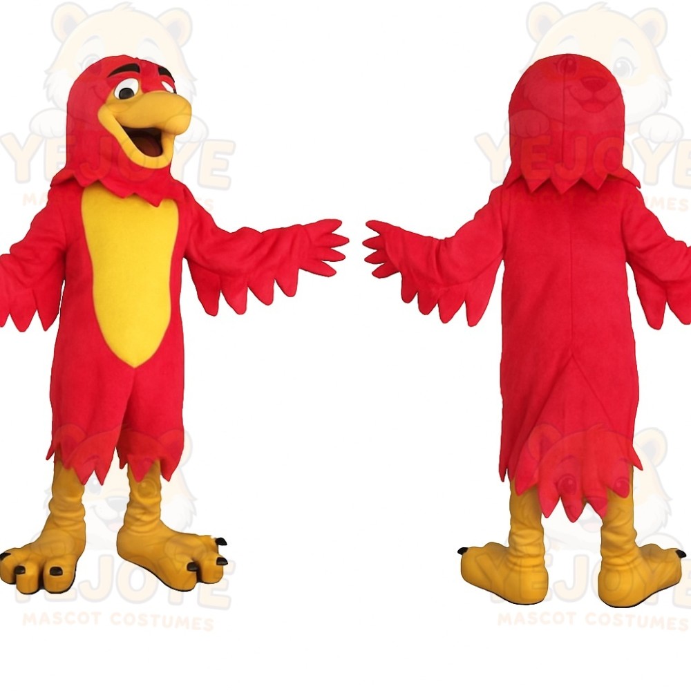 Red Yellow Bird Mascot Costume