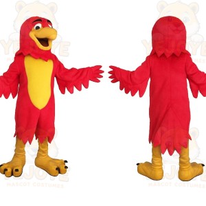 Red Yellow Bird Mascot Costume