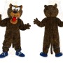 Brown Black Spotted Leopard Mascot Costume