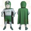 Green Gray Superhero Man Mascot Costume