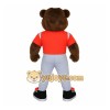 Brown Orange Baseball Bear Mascot Costume Brown Orange Baseball Bear Mascot Costume
