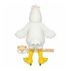 White Yellow Chicken Mascot Costume White Yellow Chicken Mascot Costume