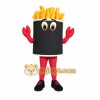Black Yellow Red French Fries Mascot Costume Black Yellow Red French Fries Mascot Costume