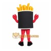 Black Yellow Red French Fries Mascot Costume Black Yellow Red French Fries Mascot Costume