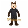 Dark Brown Cream Wolf Mascot Costume Dark Brown Cream Wolf Mascot Costume