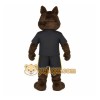 Dark Brown Cream Wolf Mascot Costume Dark Brown Cream Wolf Mascot Costume