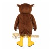 Brown White Yellow Owl Mascot Costume