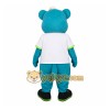 Turquoise White Bear Mascot Costume
