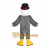 Gray Yellow Gentleman Eagle Mascot Costume Gray Yellow Gentleman Eagle Mascot Costume