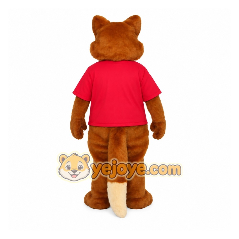 Brown Red Fox Mascot Costume Brown Red Fox Mascot Costume