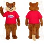 Brown Red Fox Mascot Costume