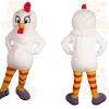 White Red Yellow Chicken Mascot Costume