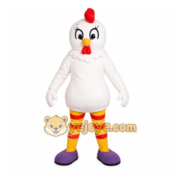 White Red Yellow Chicken Mascot Costume White Red Yellow Chicken Mascot Costume