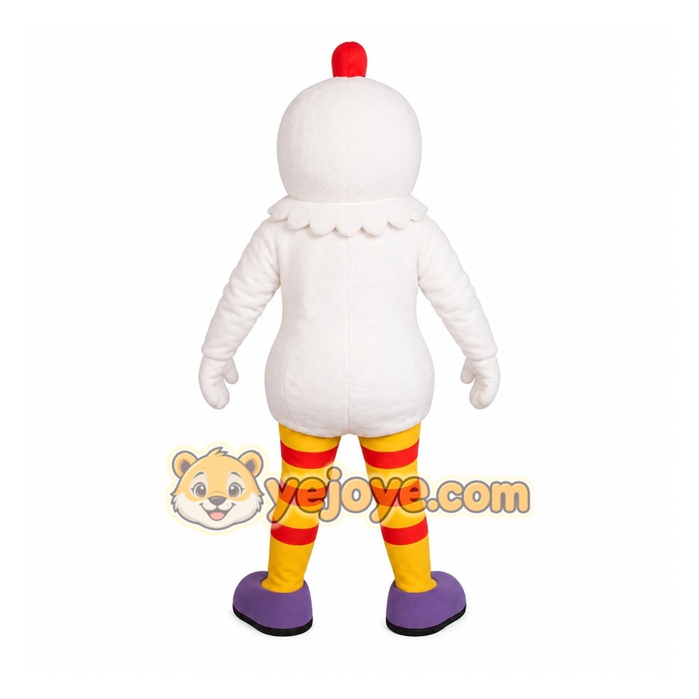White Red Yellow Chicken Mascot Costume White Red Yellow Chicken Mascot Costume