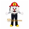 White Red Firefighter Ball Mascot Costume White Red Firefighter Ball Mascot Costume
