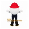 White Red Firefighter Ball Mascot Costume White Red Firefighter Ball Mascot Costume