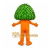 Orange Green Smiling Carrot Mascot Costume