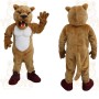 Brown White Mountain Lion Mascot Costume