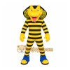 Yellow Black Striped Snake Mascot Costume Yellow Black Striped Snake Mascot Costume