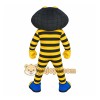 Yellow Black Striped Snake Mascot Costume Yellow Black Striped Snake Mascot Costume