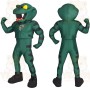 Green Black Cobra Snake Mascot Costume