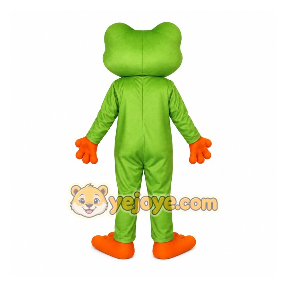 Green Orange Red Eyed Frog Mascot Costume Green Orange Red Eyed Frog Mascot Costume