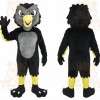 Black Gray Yellow Eagle Mascot Costume