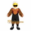White Brown Black Bald Eagle Mascot Costume White Brown Black Bald Eagle Mascot Costume