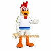 White Red Orange Rooster Mascot Costume White Red Orange Rooster Mascot Costume