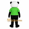 Black White Green Panda Mascot Costume Black White Green Panda Mascot Costume