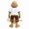 Tan White Baseball Alligator Mascot Costume