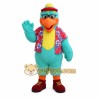 Teal Orange Hawaiian Parrot Mascot Costume