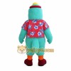 Teal Orange Hawaiian Parrot Mascot Costume
