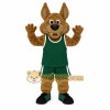 Brown Green Basketball Kangaroo Mascot Costume Brown Green Basketball Kangaroo Mascot Costume