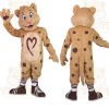 Tan Brown Spotted Leopard Mascot Costume