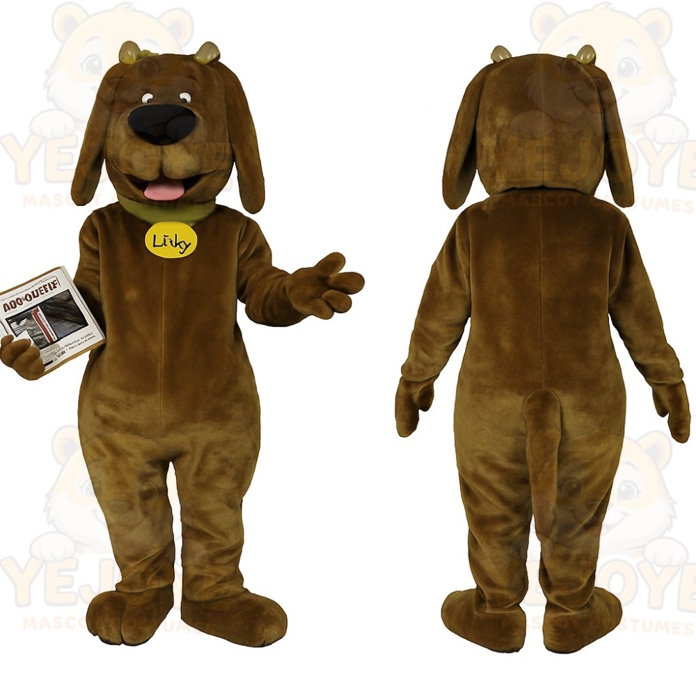Brown Dog Mascot Costume