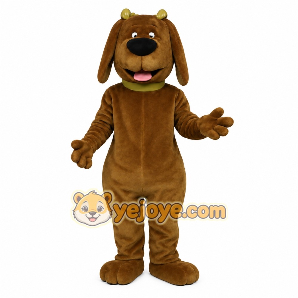 Brown Dog Mascot Costume Brown Dog Mascot Costume