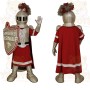 Gold Red Knight Mascot Costume