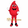 Red White Blood Drop Mascot Costume Red White Blood Drop Mascot Costume