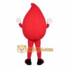 Red White Blood Drop Mascot Costume Red White Blood Drop Mascot Costume