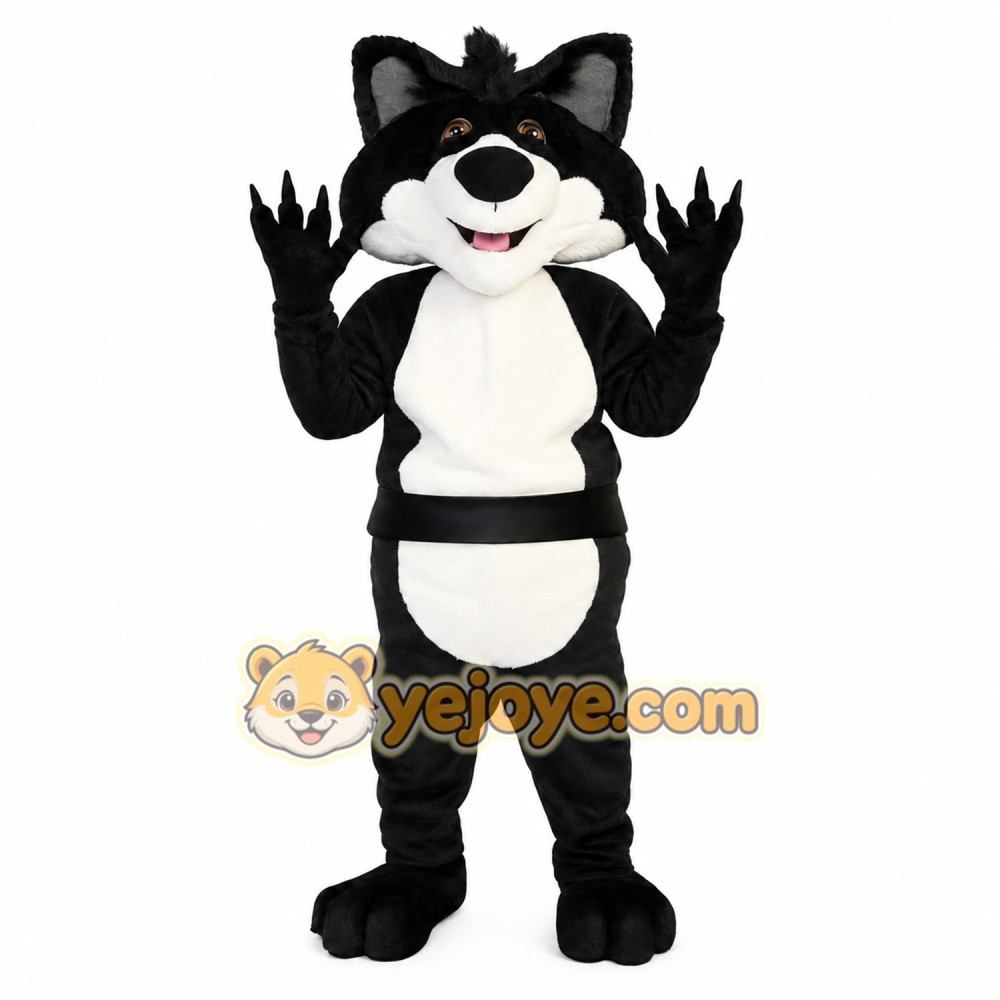 Black White Cat Mascot Costume Black White Cat Mascot Costume