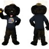Black Navy Dog Mascot Costume