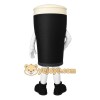Black Cream Beer Pint Mascot Costume Black Cream Beer Pint Mascot Costume