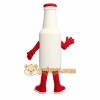White Red Beverage Bottle Mascot Costume