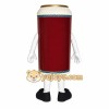 Red Cream Beer Can Mascot Costume Red Cream Beer Can Mascot Costume