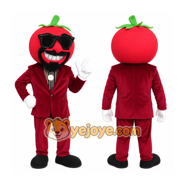 Red Burgundy Bearded Tomato Mascot Costume