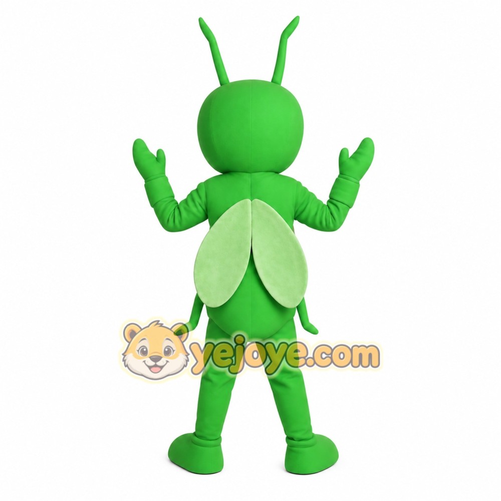 Green White Praying Mantis Mascot Costume